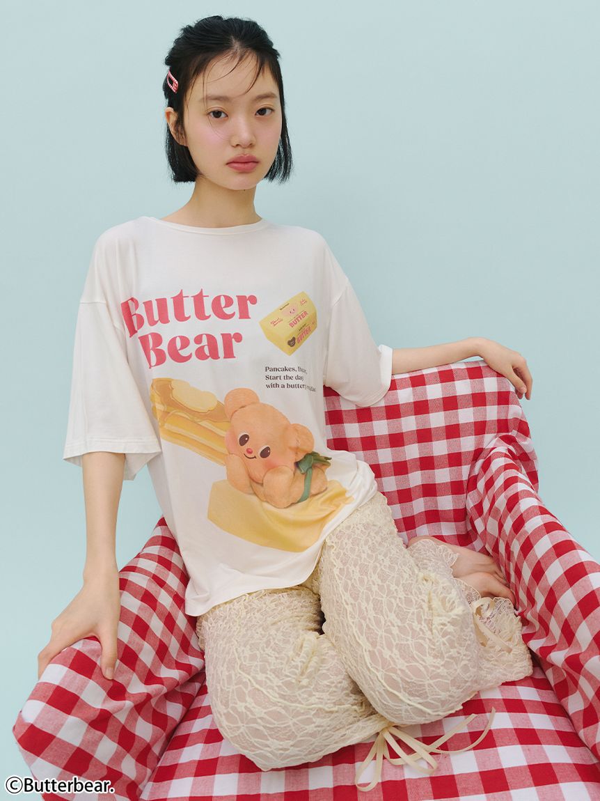 SNIDEL HOME「【BUTTERBEAR】【接触冷感】Ｔシャツ」|ルームウェア|