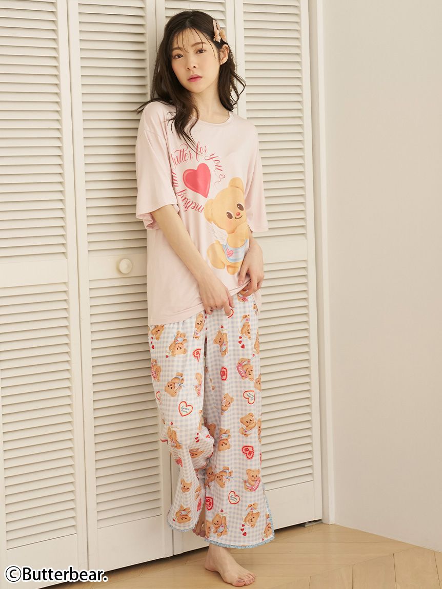SNIDEL HOME「【BUTTERBEAR】【接触冷感】Ｔシャツ」|ルームウェア|