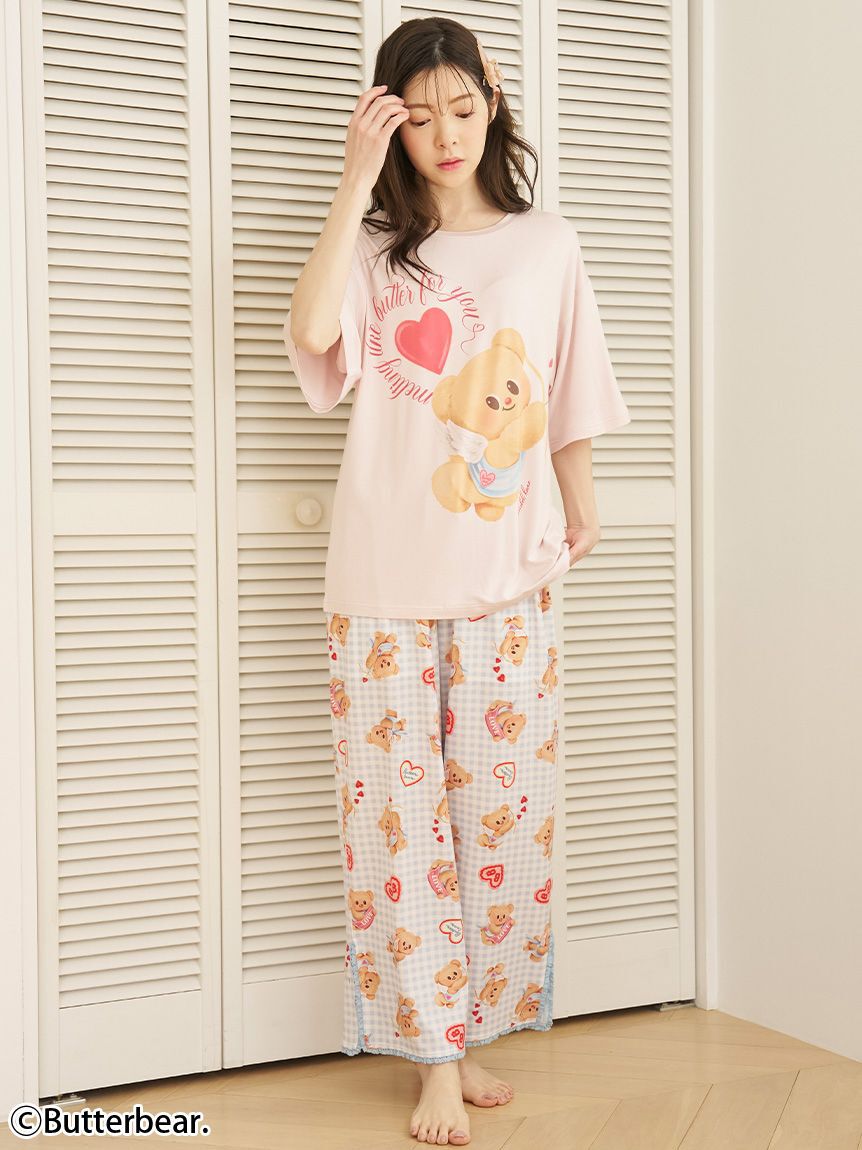 SNIDEL HOME「【BUTTERBEAR】【接触冷感】Ｔシャツ」|ルームウェア|