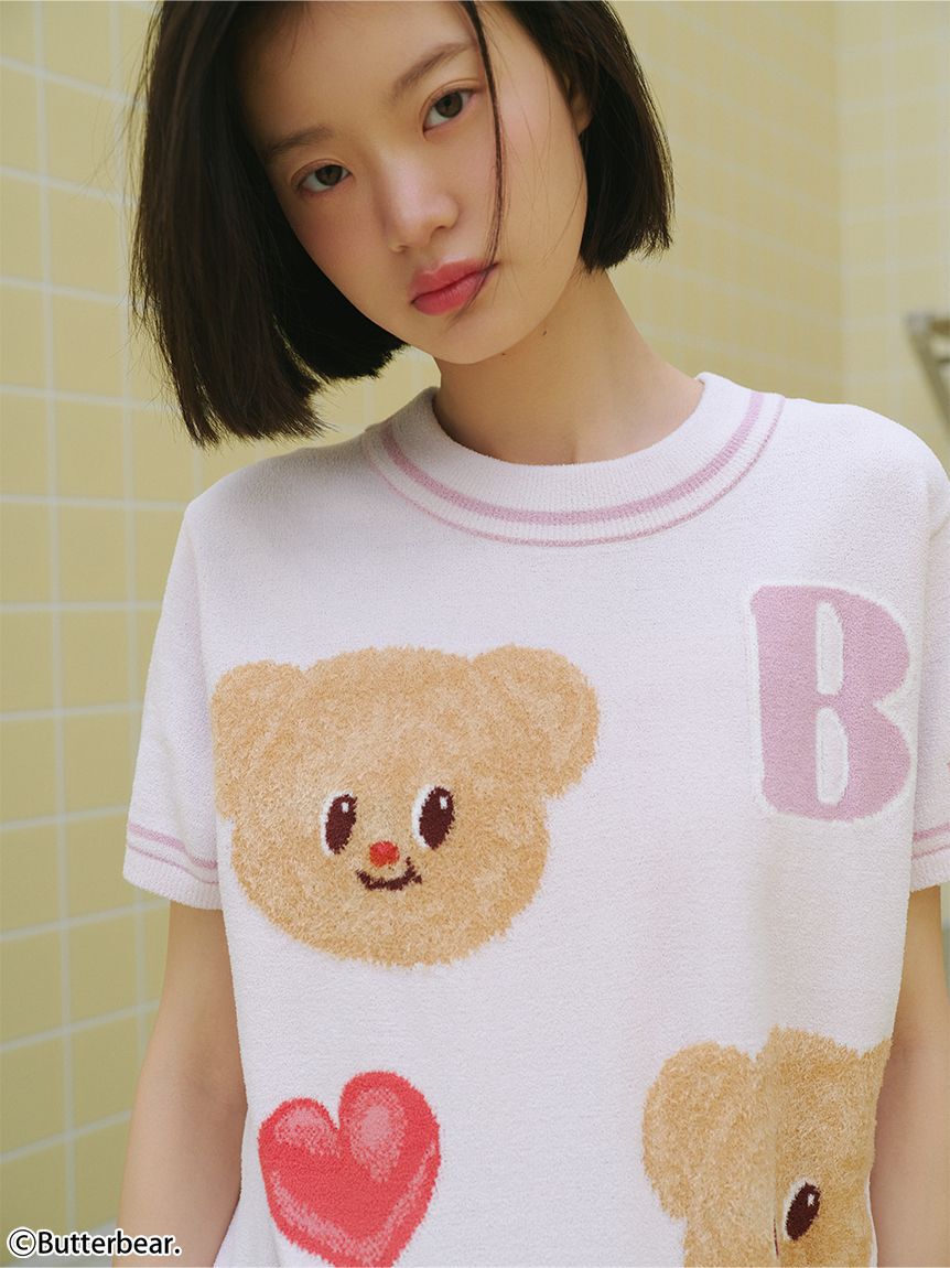 SNIDEL HOME「【WEB限定】【セット商品】【BUTTERBEAR】ニットプルオーバー＆ニットショートパンツSET」|ルームウェア|