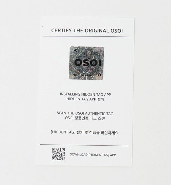 OSOI「＜OSOI＞SHELL DUFFLE MINI EYELET トートバッグ」|トートバッグ|