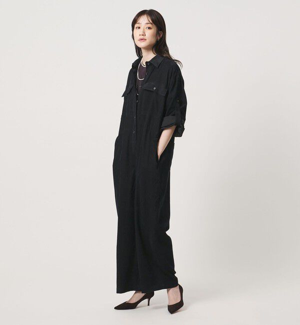 UNITED ARROWS「＜SACRA＞コード オールインワン」|オールインワン|BLACK
