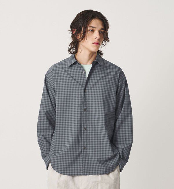 BEAUTY&YOUTH UNITED ARROWS「ギンガム チェック レギュラー シャツ GRANDE TAPERD型」|シャツ・ブラウス|MD.GRAY