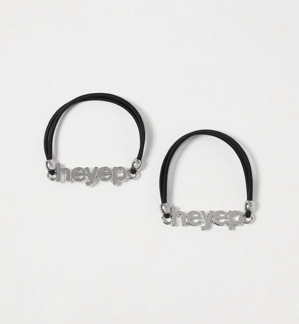 BEAUTY&YOUTH UNITED ARROWS「＜heyep＞ロゴ ヘアタイ/2P」|ヘアゴム・シュシュ|SILVER