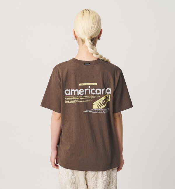 BEAUTY&YOUTH UNITED ARROWS「＜Americana＞ロゴ プリント Tシャツ」|Tシャツ・カットソー|