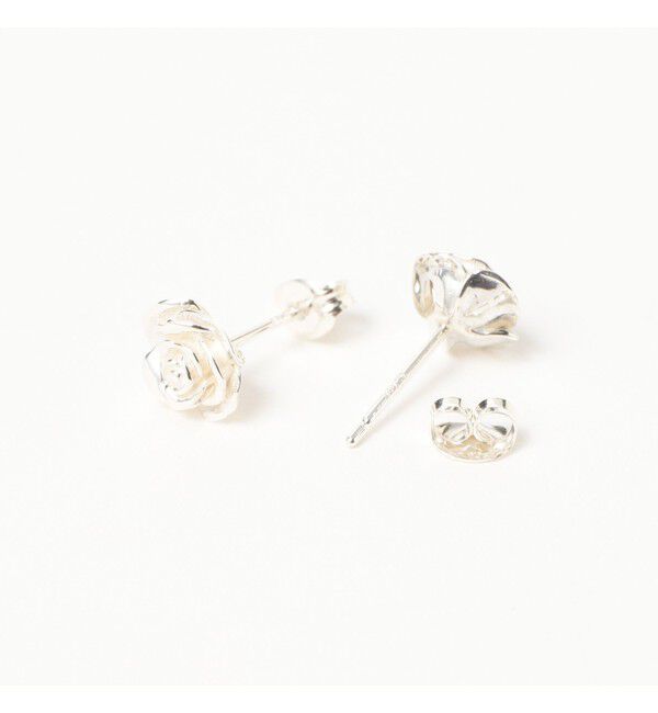 Ray BEAMS 「シルバー ローズ ピアス」|ピアス|