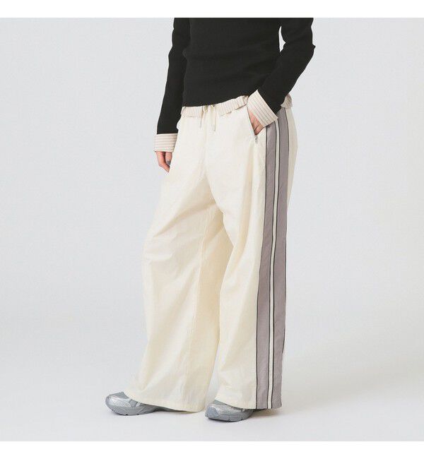 Ray BEAMS 「Wライン トラック パンツ」|チノ|OFF_WHITE
