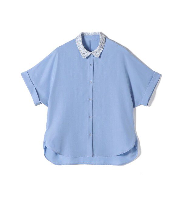 SHIPS Colors 「SHIPS Colors:〈手洗い可能〉レースカラー コクーン シャツ◇」|シャツ・ブラウス|