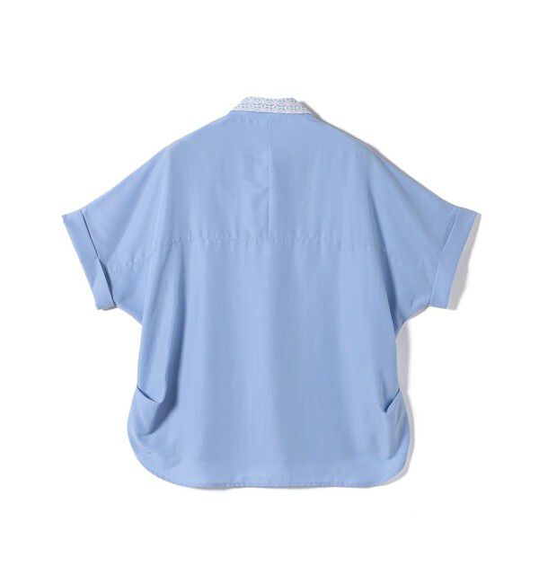 SHIPS Colors 「SHIPS Colors:〈手洗い可能〉レースカラー コクーン シャツ◇」|シャツ・ブラウス|