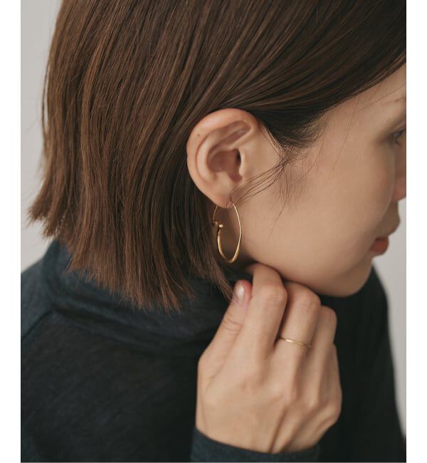 IENA「BAR Jewellery/バージュエリー COVE PIERCE ピアス(両耳)」|ピアス|ゴールド