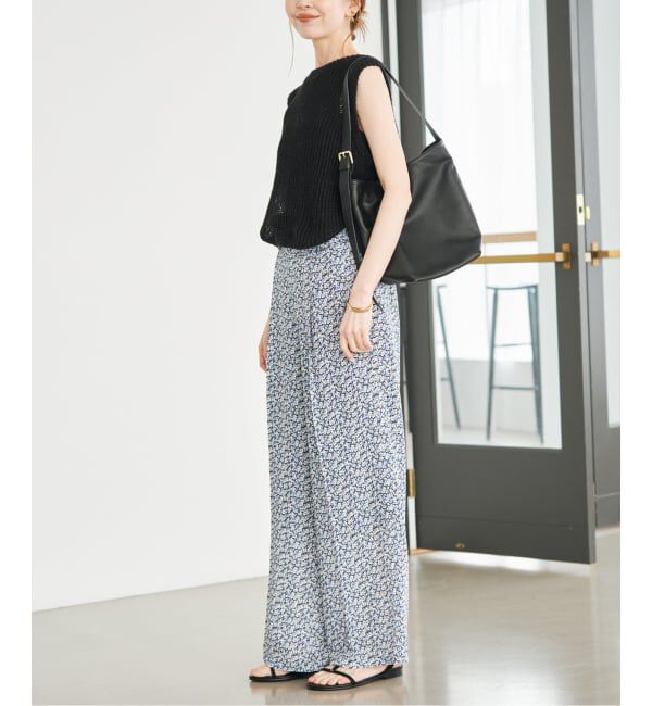 SLOBE IENA「《36サイズのみWEB限定》Blue Flowerパンツ」|その他|