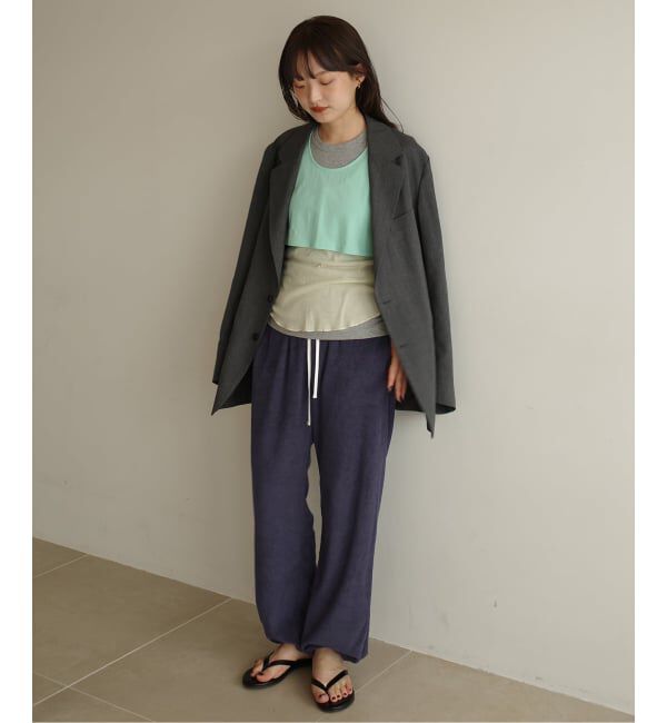 SLOBE IENA「《追加》Plus by ONIT/オニット SLOBE別注 2way パイルパンツ」|その他|