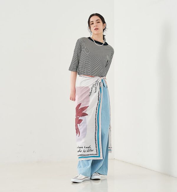 collex「タックウエストデニムパンツ」|デニム|