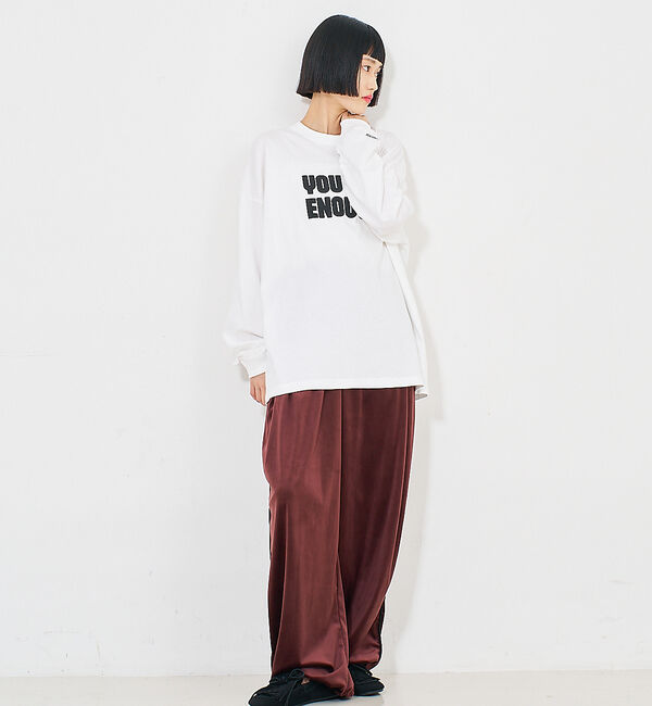NOMINE「【ユニセックス】オーバーシルエット ロゴ ロンT」|Tシャツ・カットソー|