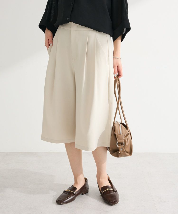 Green Parks「イージーケアキュロットパンツ」|その他|Light beige
