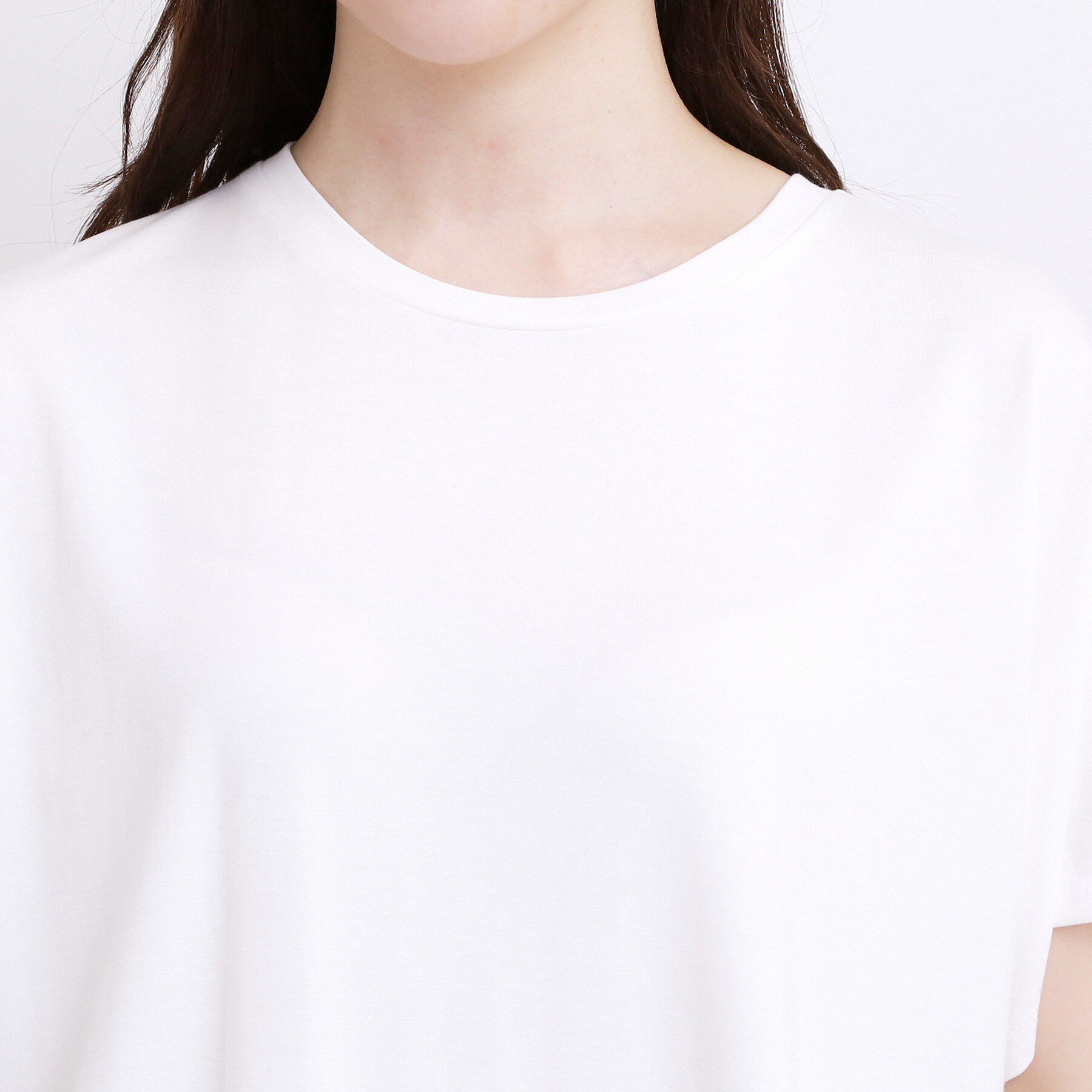 grove「【持続冷感】ひんやりポンチシリーズ／裾レースドルマンカットソー」|Tシャツ・カットソー|