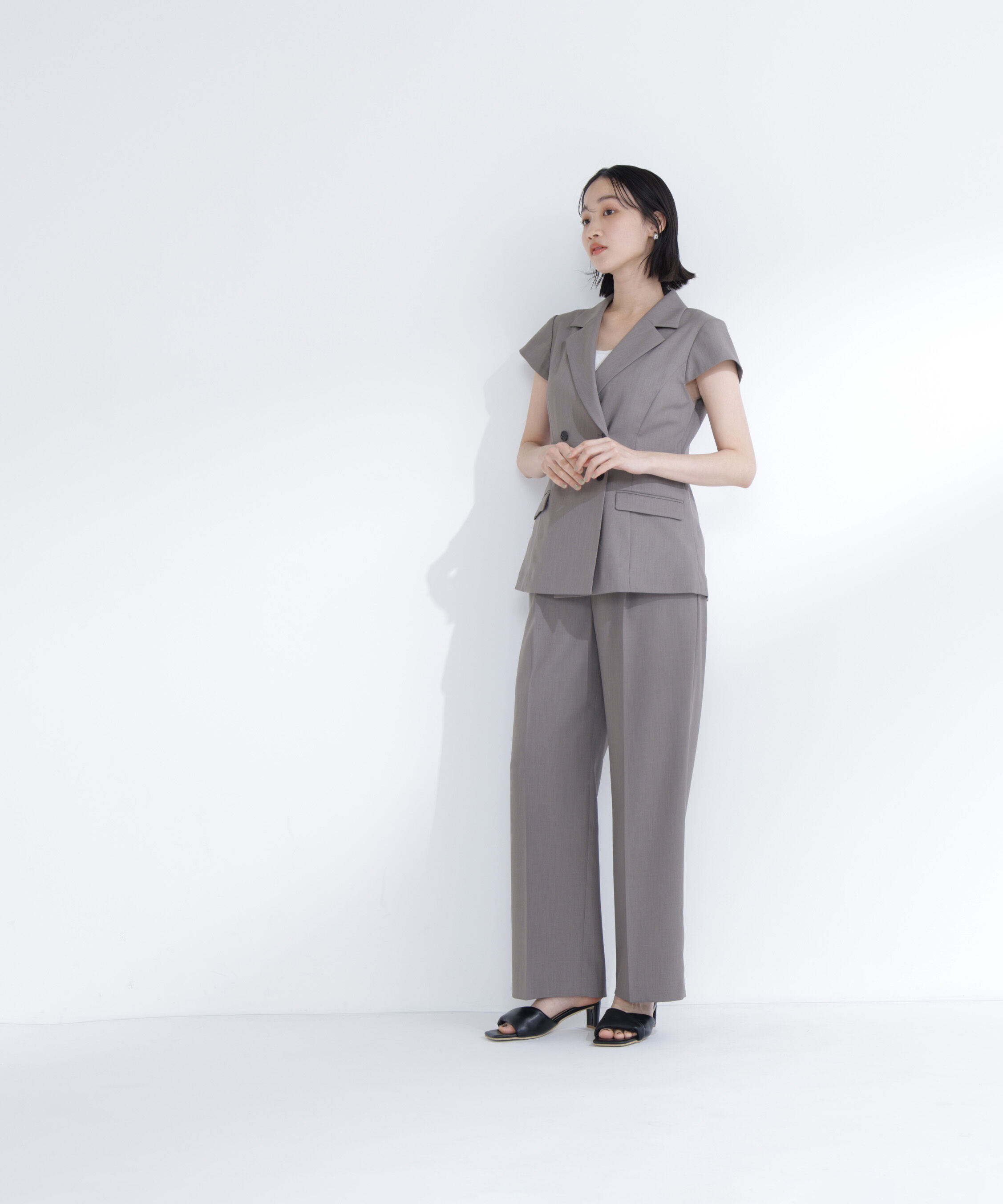  「スタイルアップ SETUP ワンタックワイドパンツ」|その他|