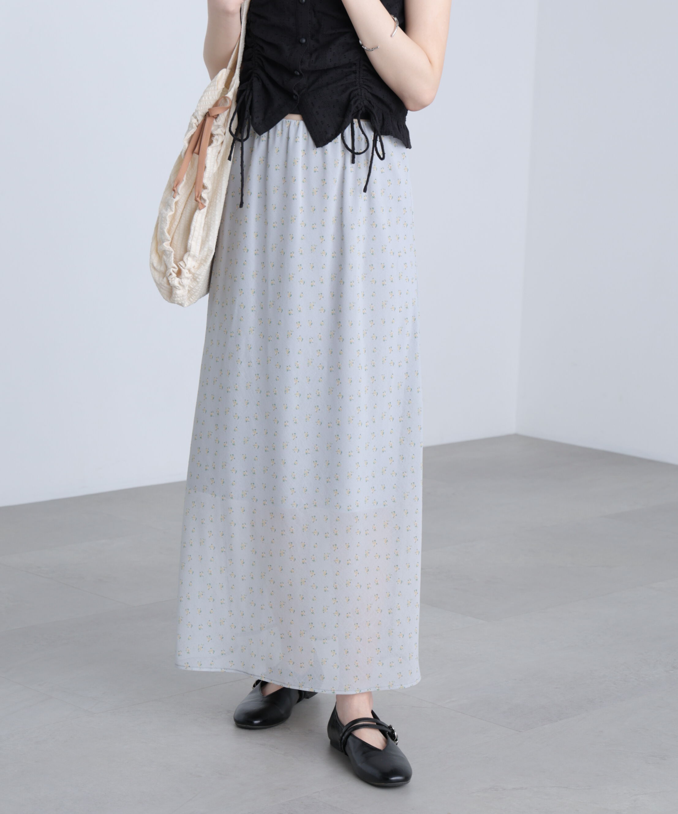  「花柄シアーナロースカート」|スカート|サックスベー 1