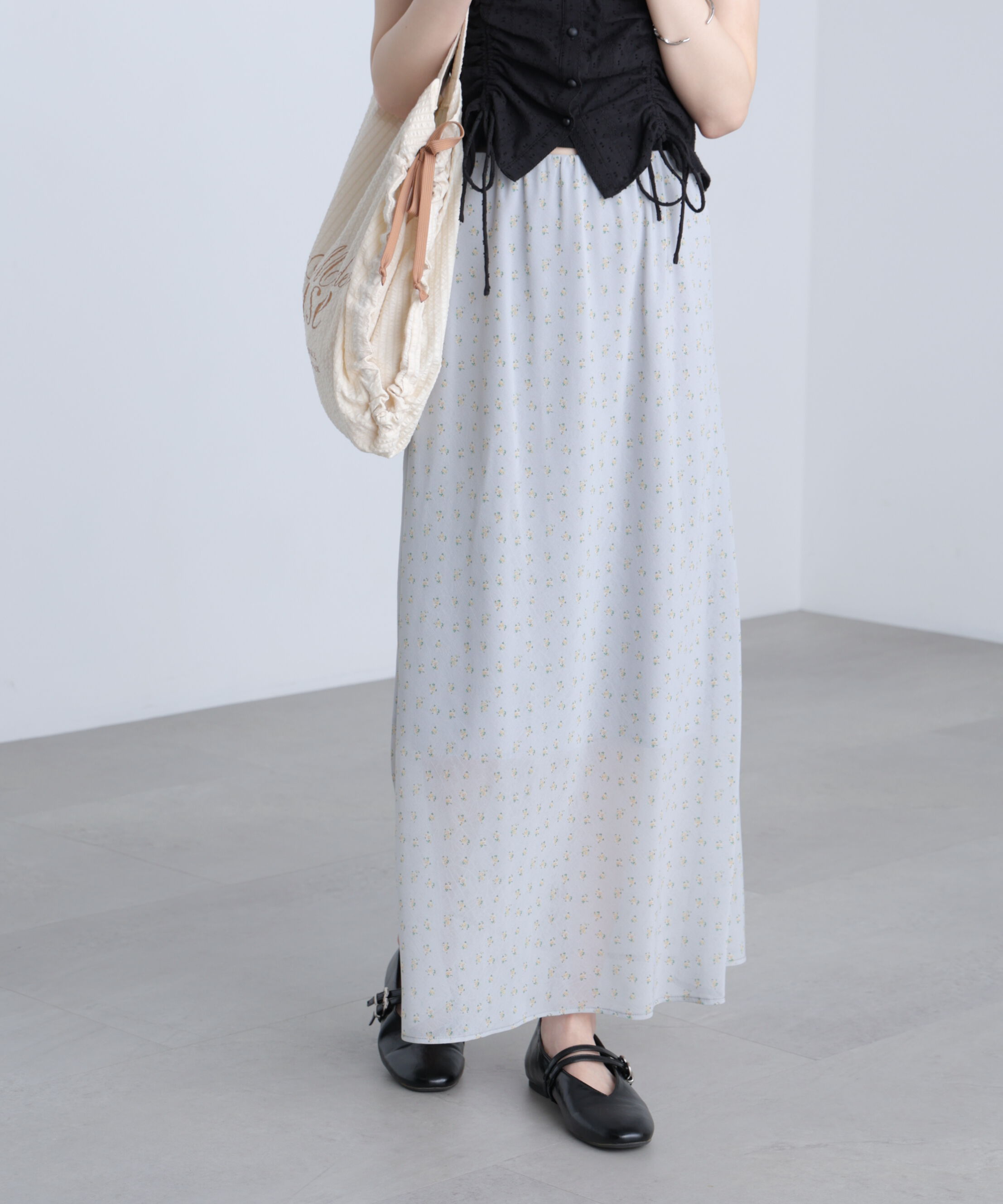  「花柄シアーナロースカート」|スカート|