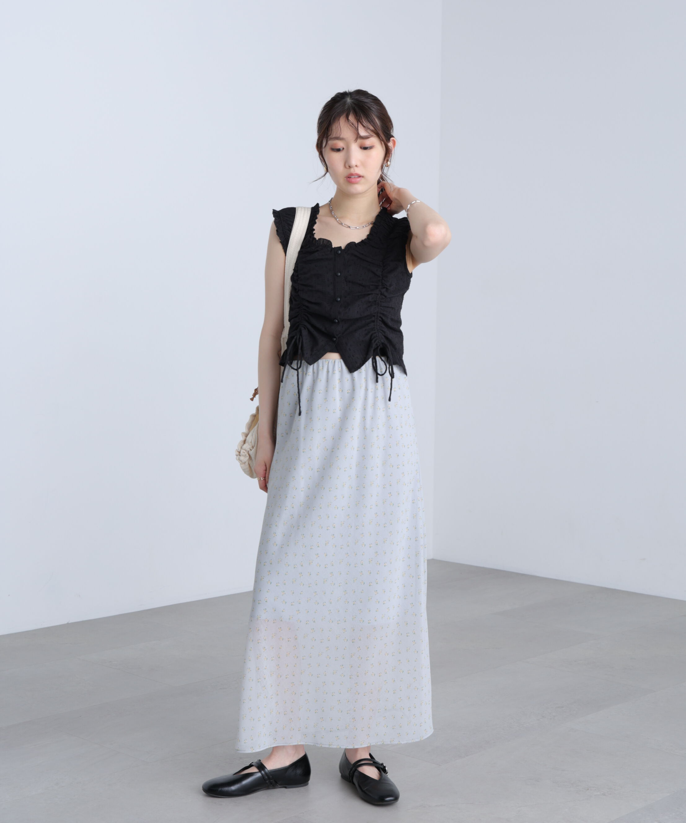  「花柄シアーナロースカート」|スカート|