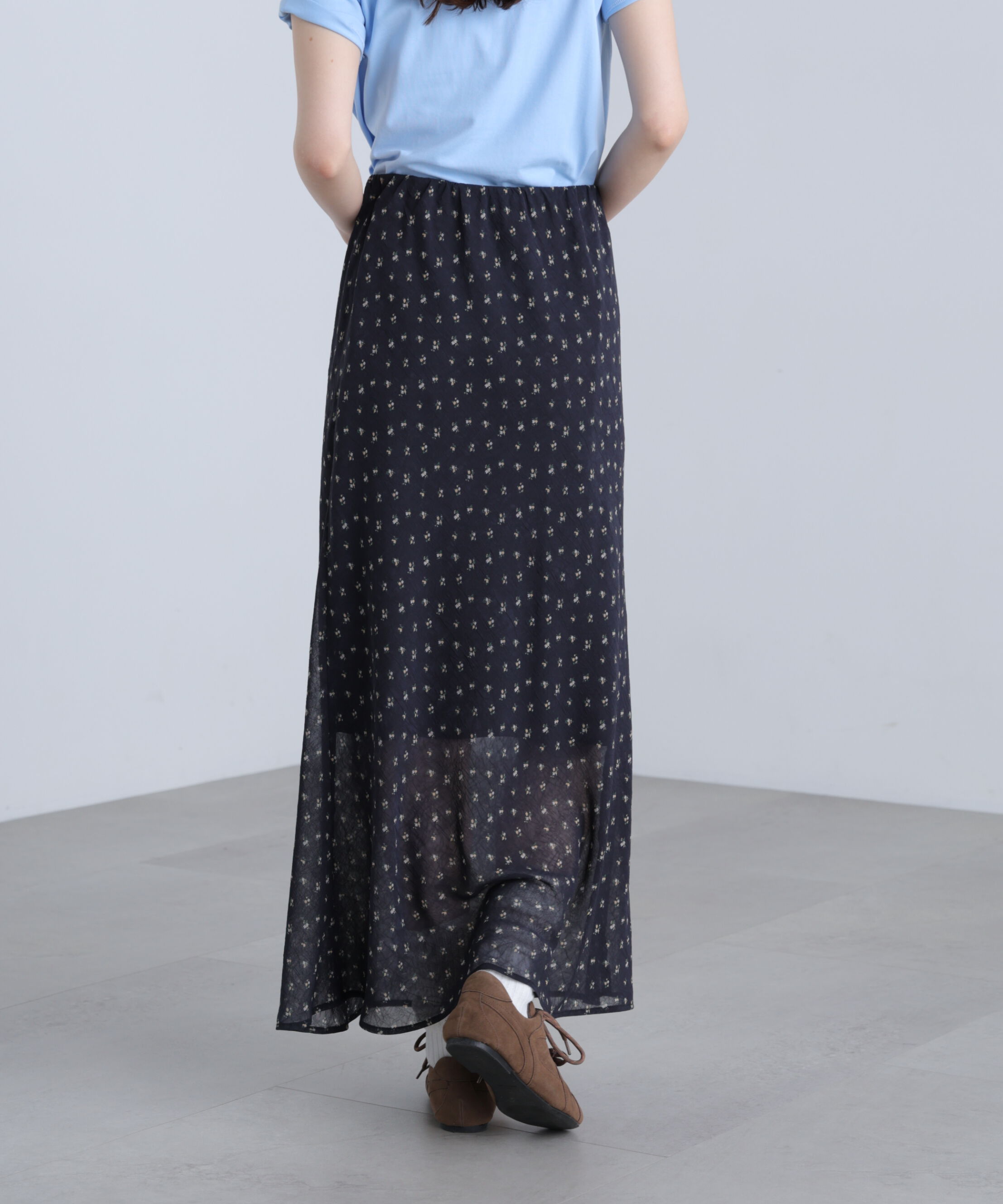 「花柄シアーナロースカート」|スカート|