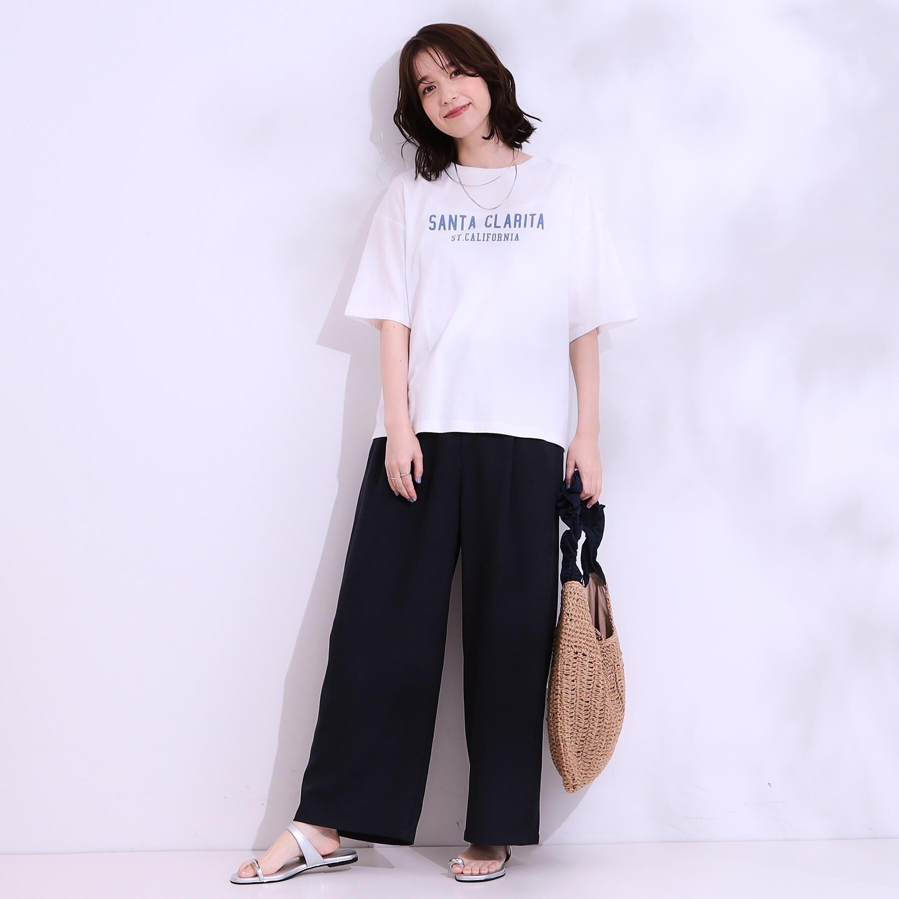 SHOO･LA･RUE「【選べる4柄】コットンプリントロゴTシャツ」|Tシャツ・カットソー|