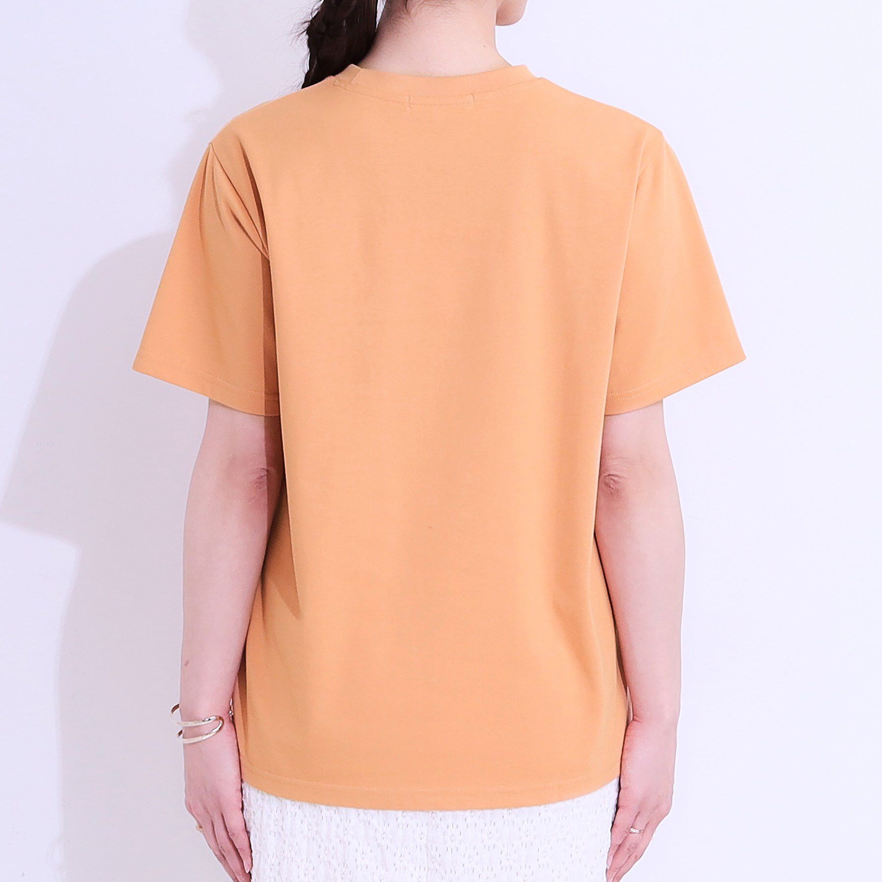 SHOO･LA･RUE「【S-LL/ひんやり/UV】汗をかいても気になりにくい グラフィックTシャツ」|Tシャツ・カットソー|