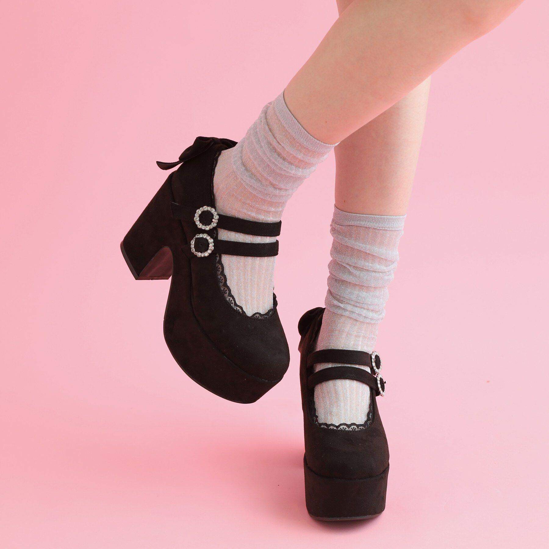 csT&P「厚底バックリボンパンプス」|パンプス|