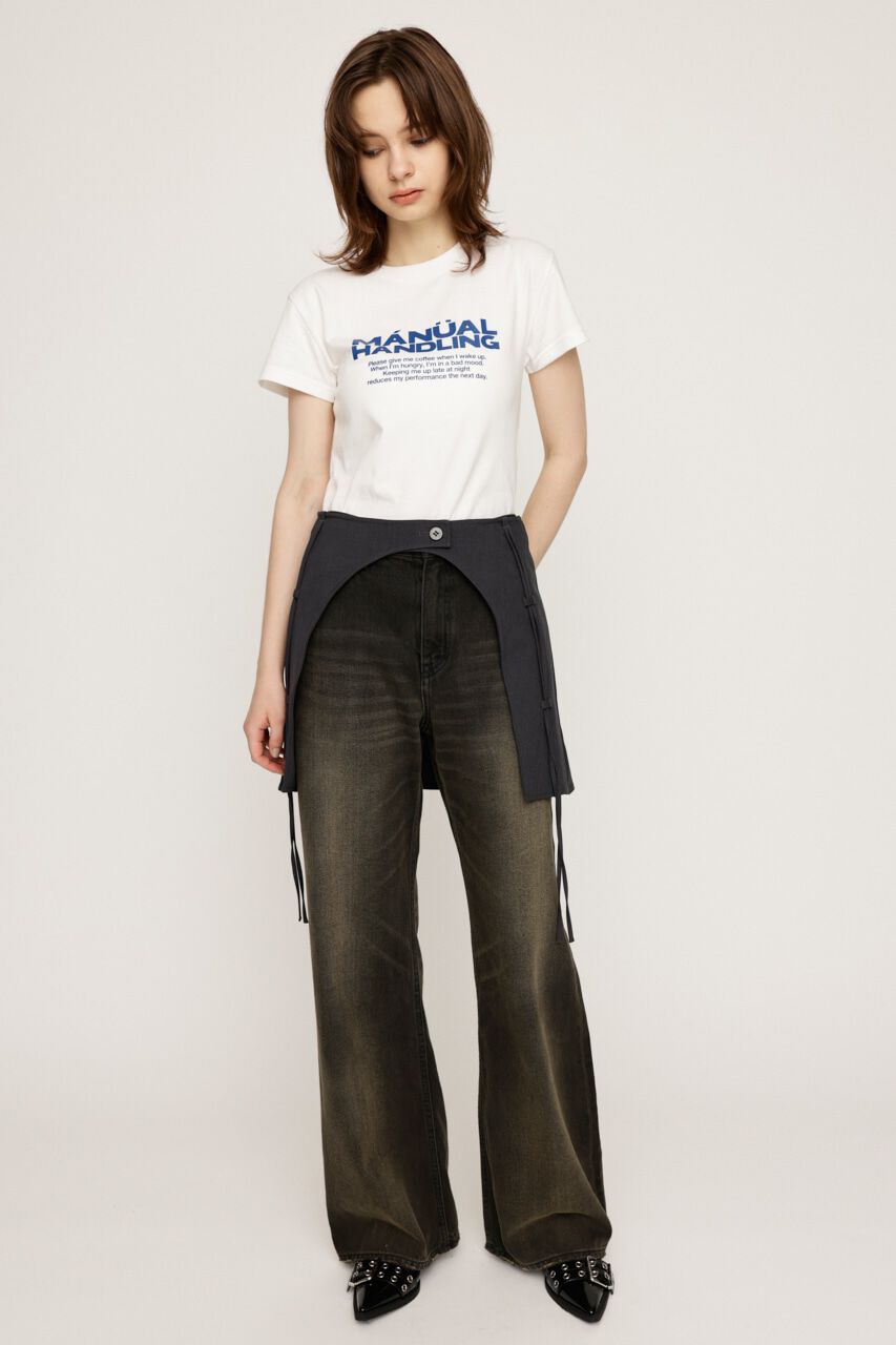 SLY「PLEATS LAYERED FLARE パンツ」|その他|