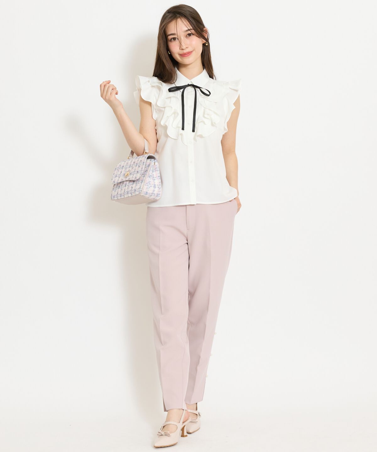 WILLSELECTION「パールデザインテーパードパンツ」|その他|