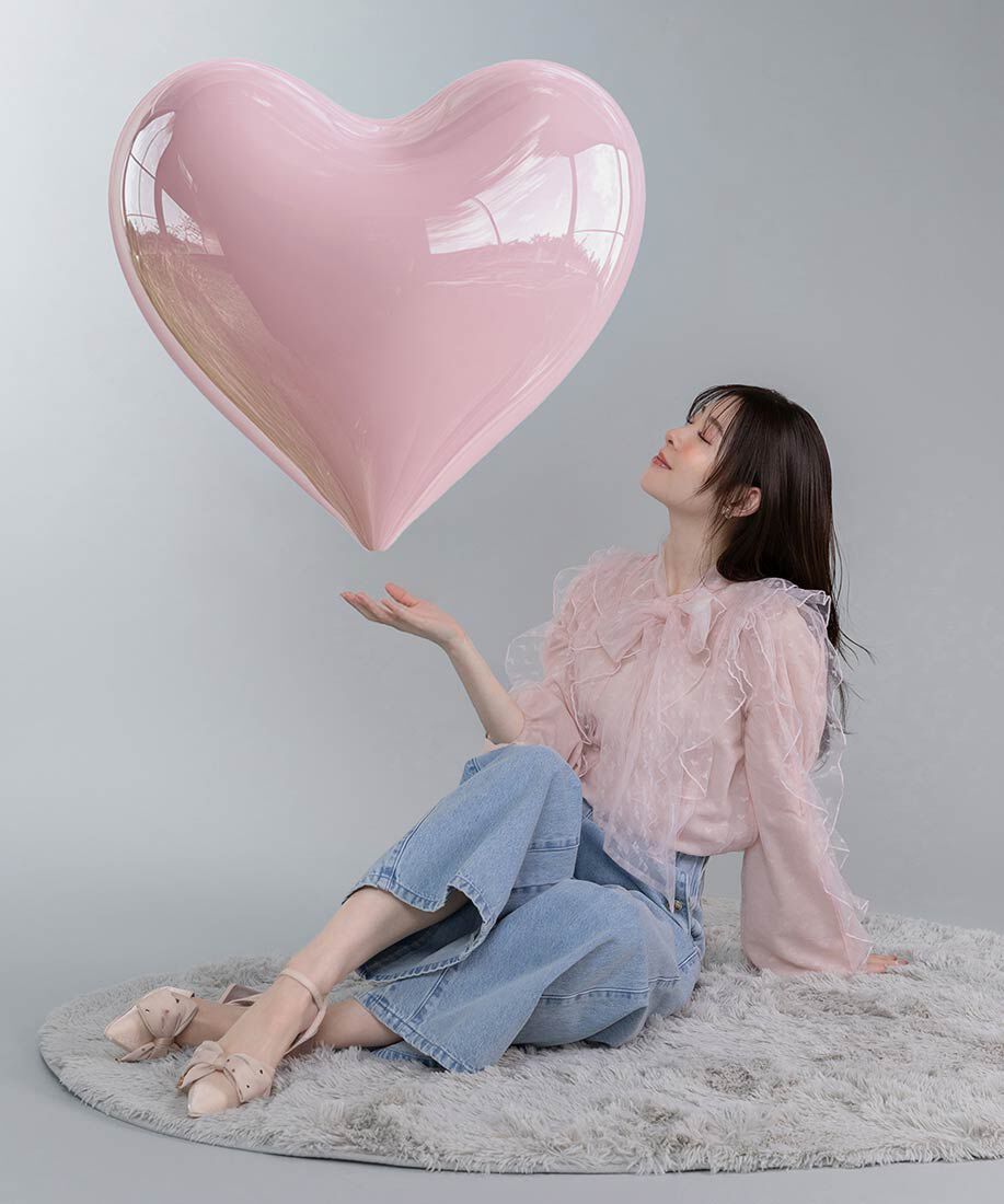  「【Heart Collection】ハートスパンコールアンクルストラップパンプス」|パンプス|