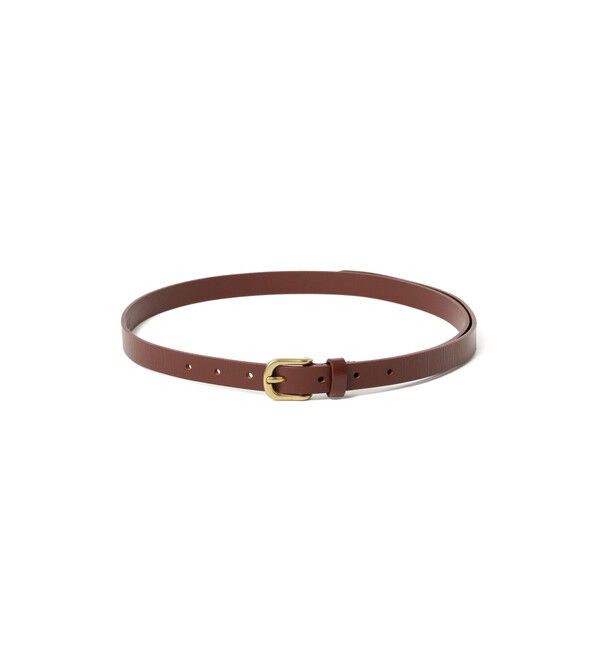 BEAMS「クラシック ナロー ベルト」|ベルト|BROWN