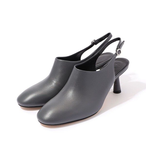 TOMORROWLAND GOODS「Aeyde MALIN Slingback Mules パンプス」|パンプス|17 チャコールグレー