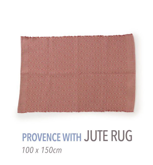 TOMORROWLAND HOME「プロバンス ジュート ラグ 100cm&times;150cm」|その他|34 ピンク系