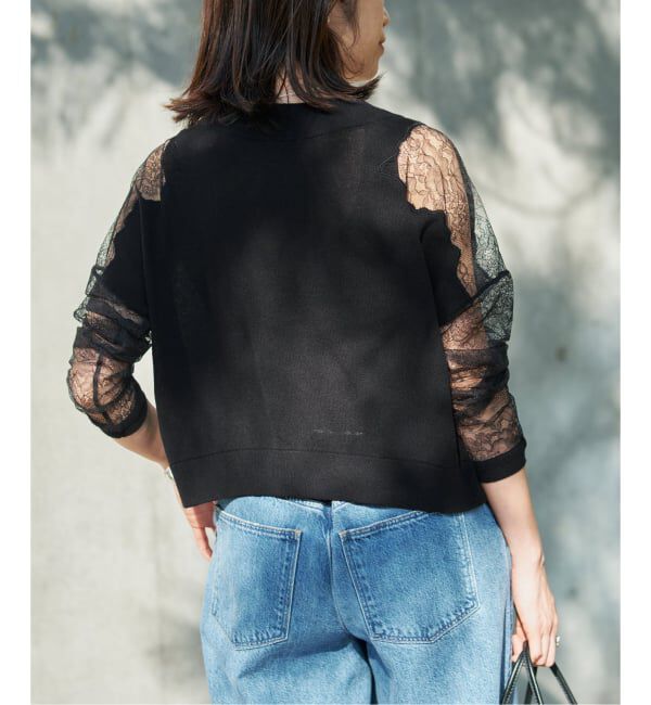VERMEIL par iena「Cotton Boucle レースカーディガン」|カーディガン|