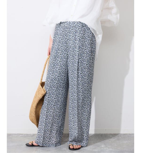 SLOBE IENA「《36サイズのみWEB限定》Blue Flowerパンツ」|その他|