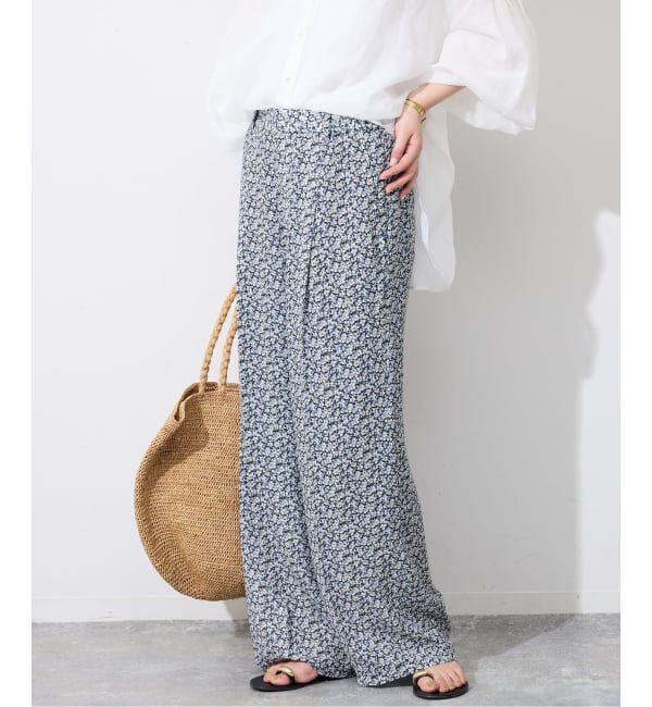 SLOBE IENA「《36サイズのみWEB限定》Blue Flowerパンツ」|その他|