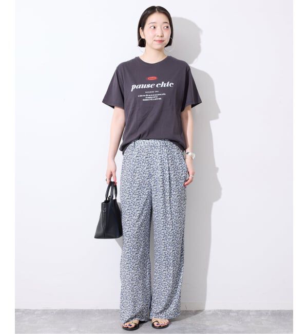 SLOBE IENA「《36サイズのみWEB限定》Blue Flowerパンツ」|その他|