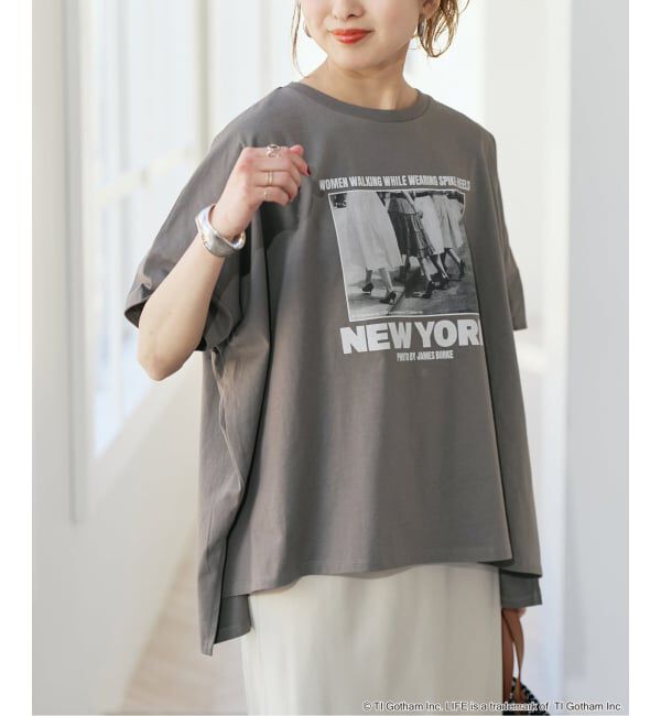 Spick and Span「《追加3》GOOD ROCK SPEED LPC 別注フォトドルマンTシャツ 2」|Tシャツ・カットソー|ブラック A
