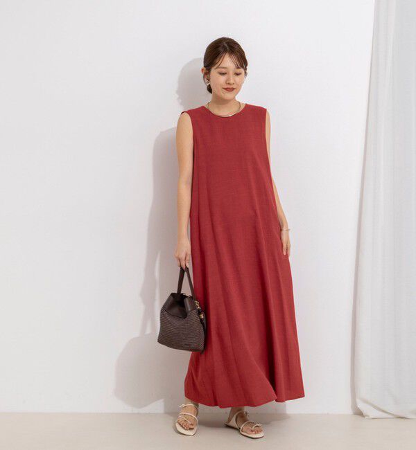 NOLLEY'S「【WEB限定】ウォッシャブルバックツイストドレス」|ワンピース|