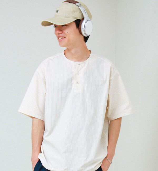 GLOSTER「【BOY ASTLAD刺繍】スリーピングシャツ プルオーバーシャツ」|シャツ・ブラウス|ホワイト系その他