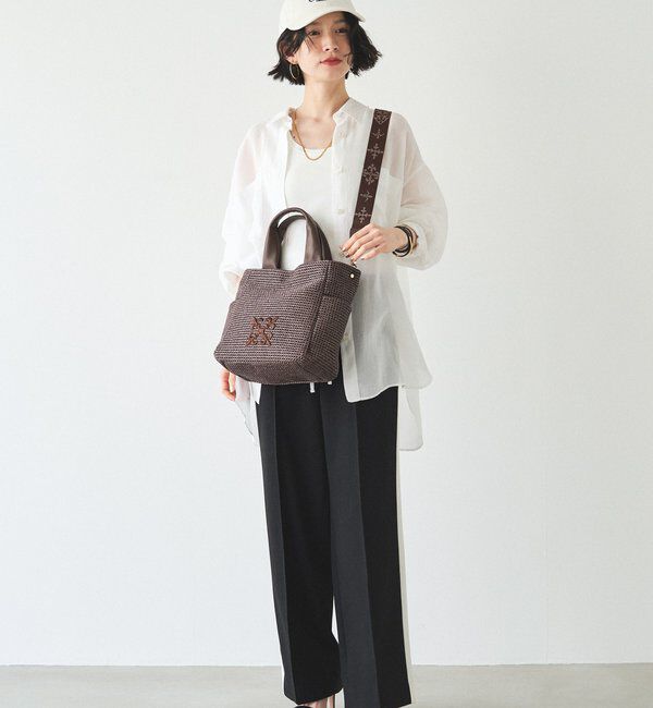  「【Souffle TOTE】ナイロンラフィア2WAYトートバッグ」|トートバッグ|