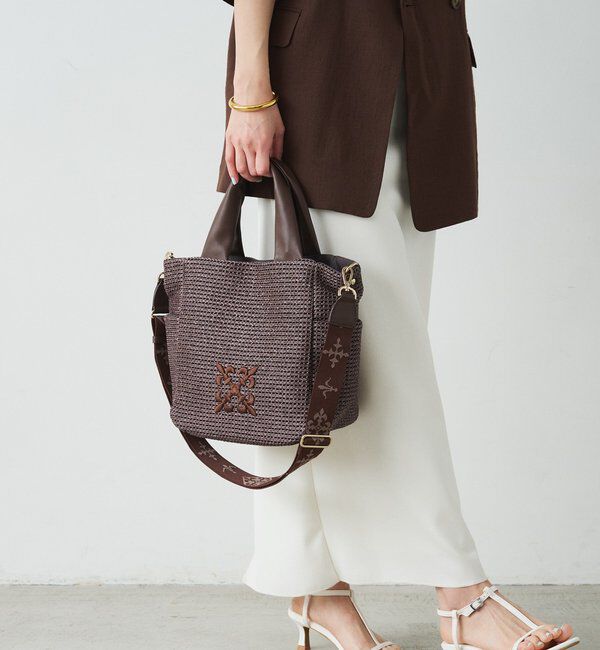  「【Souffle TOTE】ナイロンラフィア2WAYトートバッグ」|トートバッグ|