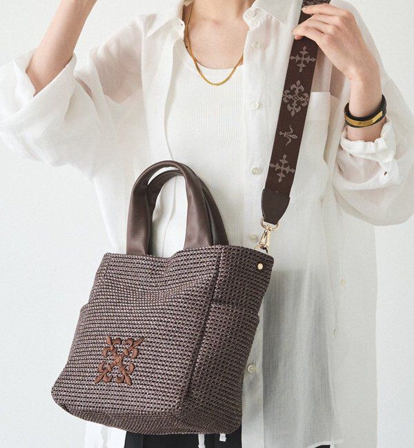  「【Souffle TOTE】ナイロンラフィア2WAYトートバッグ」|トートバッグ|