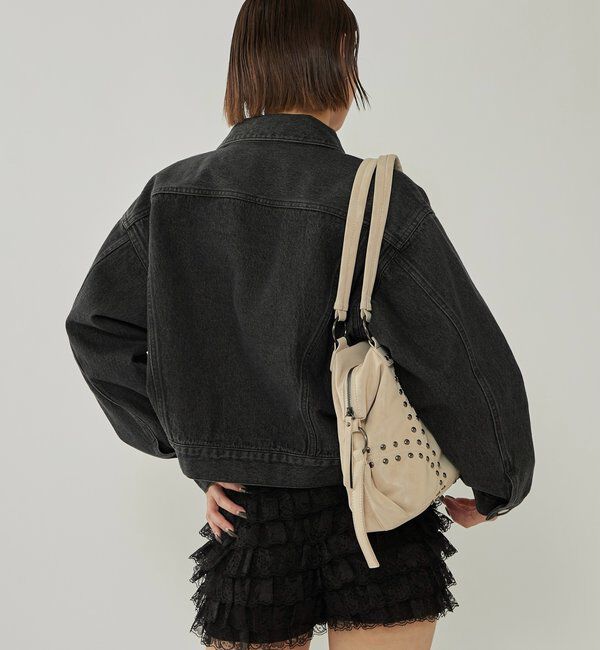  「【UNISEX/ユニセックス】アイレットデニムジャケット」|ブルゾン・スタジャン|
