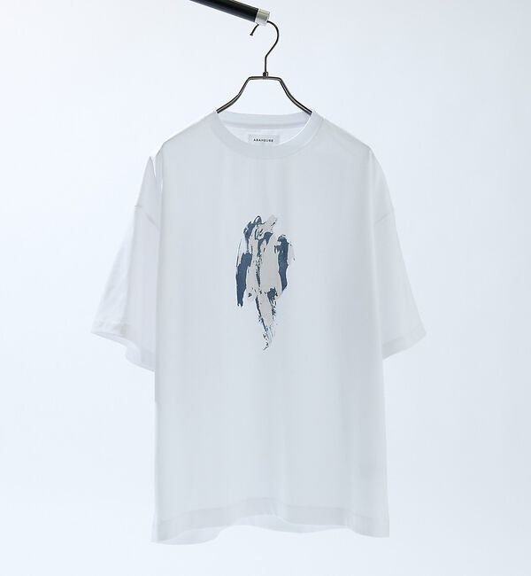 ABAHOUSE「アブストラクト グラフィック プリントTシャツ / オーバーサイズ【予約】」|Tシャツ・カットソー|