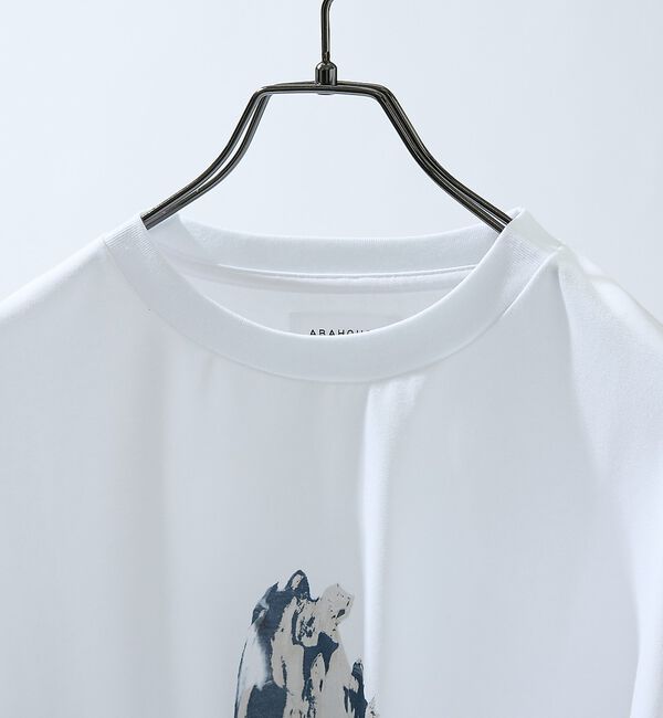 ABAHOUSE「アブストラクト グラフィック プリントTシャツ / オーバーサイズ【予約】」|Tシャツ・カットソー|