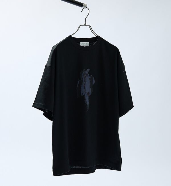 ABAHOUSE「アブストラクト グラフィック プリントTシャツ / オーバーサイズ【予約】」|Tシャツ・カットソー|