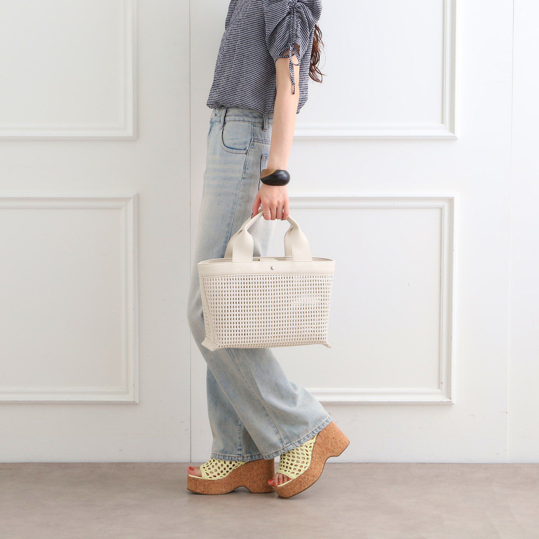 ESPERANZA「【EC限定】横長メッシュトート」|トートバッグ|