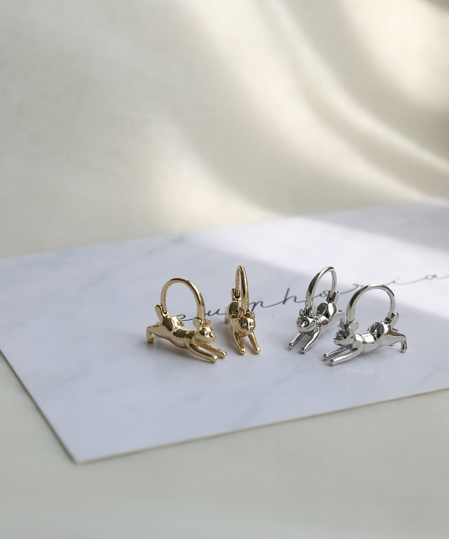 「CATフープピアス」|ピアス|